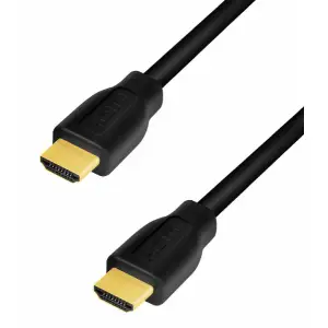 Kabel HDMI(m)=>HDMI(m) v2.0 1,00m 4K/60Hz CCS pozlačeni kontakti črn LogiLink (CH0100)
