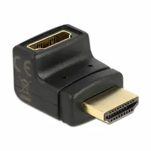 Adapter HDMI (m) => HDMI (ž) Delock 19-pin kotni 270° 