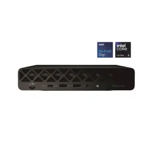 Računalnik HP Mini ProDesk 4 G1i AI PC Ultra 5-225T/Q870/16GB-DDR5/512GB/-/Intel grafika HDMI 2xDP USB-C/BT WiFi RJ45/90W-89%/Win11Pro črna NP D3JV5ES#ABD-W11P