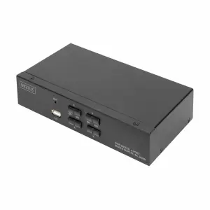 KVM stikalo Digitus 4-port 4K/30Hz IN 4xHDMI 4xUSB 4x3,5mm OUT HDMI 2xUSB-A 2x3,5mm (DS-12880)