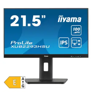 Monitor Iiyama 54,6 cm (21,5") XUB2293HSU-B7 1920x1080 100Hz IPS 1ms HDMI DisplayPort 2xUSB2.0 Pivot Zvočniki  sRGB96% AdaptiveSync