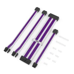 Napajalni kabli (KIT) - Vijolična / Bela