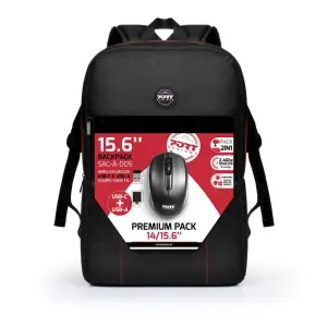 Nahrbtnik za notesnik 39,6 cm (15,6″) Port črn (501901) +miška