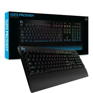 Gaming Tipkovnica USB Logitech G213 Prodigy US international | SLO gravura črna RGB (920-008093)