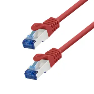 KABEL PATCH SFTP Cat 6A 0,50m RJ45 10Gbit LogiLink Ultraflex rdeč (C6A024S)
