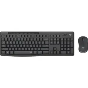 Tipkovnica in miš Logitech brezžična desktop MK295 SLO grafitna silent 920-009809