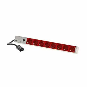 Razdelilec Bachmann 2,00m vtič IEC-320 C14 8x230V ALU rack 1U 19" (333,41)