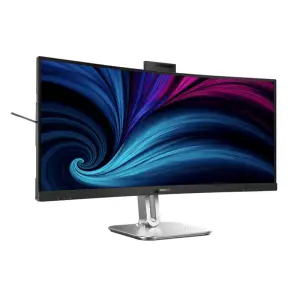 Monitor Philips 86,4 cm (34,0") 34B2U6603CH 3440x1440 Curved konferenca 120Hz IPS 4ms 2xHDMI DisplayPort Thunderbolt4 USB-C 100W 4xUSB3.2 USB-C-Out HAS Zvočniki 2x5W  3H sRGB101% RJ45 KVM HDR