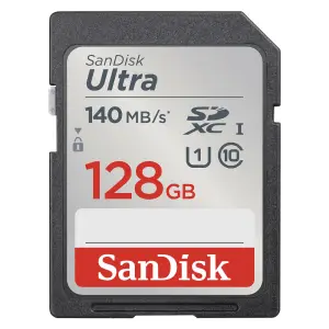 Spominska kartica SDXC 128GB Sandisk Ultra 140MB/s/10MB/s U1 UHS-I (SDSDUNB-128G-GN6IN)