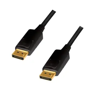 Kabel DisplayPort(m)=>DisplayPort(m) v1.2 2,00m 4K/60Hz CCS pozlačeni konektorji črn LogiLink (CD0101)