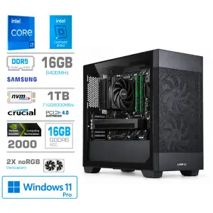Računalnik MEGA MT S7X i7-14700F/RTX2000/16GB-DDR5/1TB/750W/Win11Pro/črna