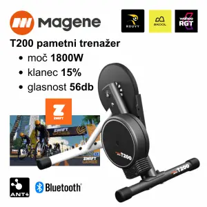 Magene T200 pametni trenažer 1800W klanec 15% glasnost 56dB