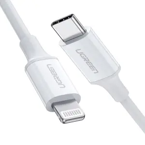Kabel USB-C => Lightning 1,00m srebrn Ugreen - box (10493)