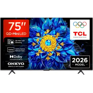 TV sprejemnik TCL 75,0" 190,5 cm 75P8L 3840x2160 QD Mini LED Google TV 4xHDMI USB BT WiFi  HDR10+
