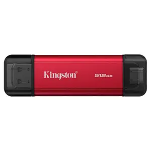 Prenosni disk SSD 512GB USB-C/A Kingston Duo 1050/900MB/s  - črna/rdeča (SPSD/512GB)