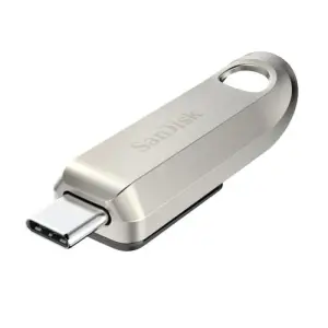 Spominski ključek 64GB USB-C Sandisk Ultra Luxe 300MB/s kovinski srebrn (SDCZ75-064G-G46)