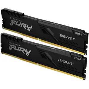 DDR4 32GB  3200MHz CL16 KIT (2x16GB) Kingston Fury Beast XMP2.0 1,35V Gaming črna (KF432C16BB1K2/32)