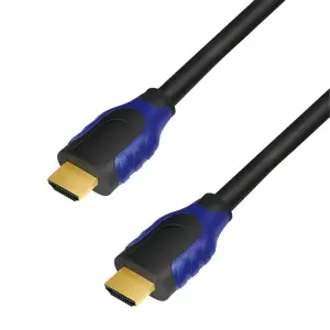 Kabel HDMI(m)=>HDMI(m) v2,0 10,00m 4K/60Hz pozlačeni kontakti črn LogiLink (CH0066)