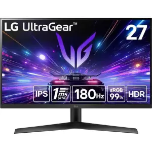 Monitor LG 68,6 cm (27,0") 27GS60F 1920x1080 Gaming 180Hz IPS 1ms HDMI DisplayPort  sRGB99% FreeSync Premium G-Sync Compatible HDR10 UltraGear