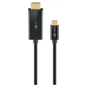 Kabel USB-C 3.1 => HDMI 2.0 1,0m UHD 4K@60HZ črn Goobay (75696)