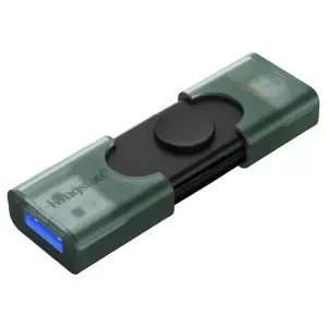 Spominski ključek 256GB USB3.2/USB-C Kingston DT Duo plastičen prozorn (DTDEG2/256GB)