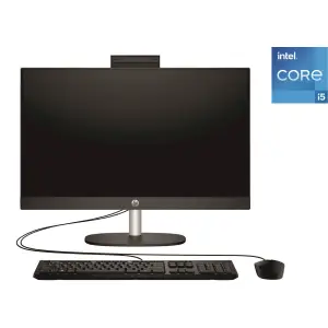 Računalnik AIO HP 60,5 cm 23,8" 1920x1080 ProOne 240 G10 i5-1335U/16GB /512GB/-/Intel UHD HDMI DP /90W-80%/DOS črna (A54ZQET#BED)