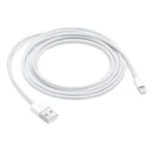 Kabel USB A => Apple Lightning 2,0m bel - original Apple (retail pakiranje) MD819ZM
