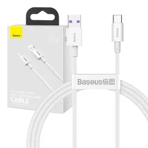 Kabel USB-C => USB-A 2.0 tekstil ovoj 1,00m 11V/6A 66W QC3 Superior Series Baseus bel (CATYS-02) 