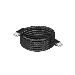 Kabel USB-C (m) => USB-C (m) 2.0 magnetni ovoj 1,00m 100W 5A/20V 480Mb/s PD3 črn LogiLink (CU0231)