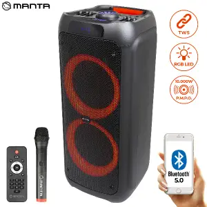 Zvočnik bluetooth Manta SPK5310 PRO + mikrofon 120W - (črna)