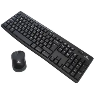 Tipkovnica in miš Logitech brezžična desktop MK270 desktop črna (920-004532)