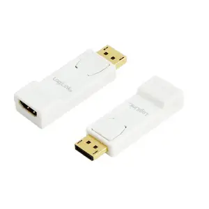 Adapter DisplayPort (m) => HDMI (ž) LogiLink z mehanizmom za zaklep (CV0057)