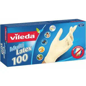 Vileda Latex 100 rokavice za enkratno uporabo velikost M/L