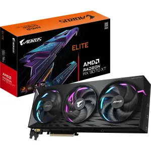 Grafična kartica AMD RX9070 XT GigaByte AORUS Elite - 16GB GDDR6  | 2xDisplayport 1.4a 2xHDMI 2.1 (GV-R9070XTAORUS E-16GD)