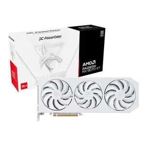 Grafična kartica AMD RX9070 XT PowerColor Hellhound Spectral Bela - 16GB GDDR6  | 1xHDMI 2.1 3xDisplayport 2.1a (RX9070XT 16G-L/OC/WHITE)