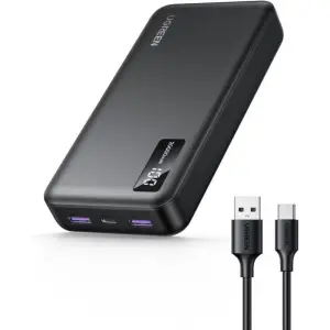 Prenosna baterija Ugreen 22.5W 20000mAh 2xxUSB-A 1xUSB-C črna