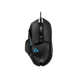 Miš Logitech USB G502 Hero optična gaming 11 gumbov 16000DPI RGB črna (910-005471)