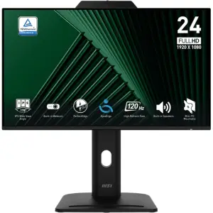 Monitor MSI 60,5 cm (23,8") PRO MP242PMG 1920x1080 120Hz IPS 1ms VGA HDMI DisplayPort 2xUSB2.0 Pivot Zvočniki  sRGB115% AdaptiveSync PRO