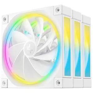 Ventilator Deepcool FL12R 120mm bela RGB (3 pack)