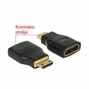 Adapter HDMI (ž) => mini HDMI (m) adapter Delock (65665)