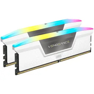 DDR5 32GB 6000MHz CL36 KIT (2x16GB) Corsair RGB Vengeance XMP3.0 1,35V bela (CMH32GX5M2E6000C36W)