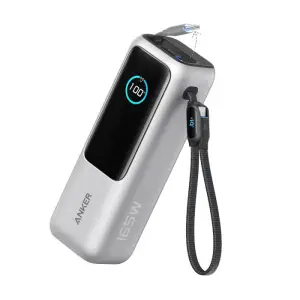Prenosna baterija Anker Powerbank 25000mAh 165W PD 1x USB-A 3x USB-C srebrna (A1695H41)