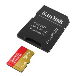 Spominska kartica microSDXC 128GB Sandisk Etreme 190MB/s/140MB/s U3 V30 UHS-I +adapter (SDSQXAA-128G-GN6MA)