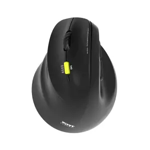 Miš brezžična + Bluetooth ergonomska Port Ergo 2400DPI za levičarje 5 gumbov črna (910008)
