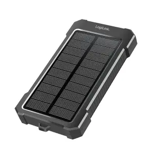 Prenosna baterija Logilink 10.000mAh 20W 2x USB-A 1x USB-C solarna črna (PA0390)