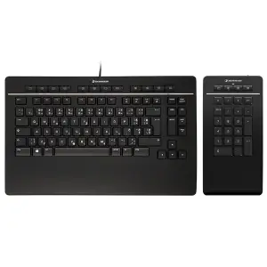 Tipkovnica Žična 3Dconnexion Keyboard Pro US international | SLO gravura črna + NumPad (3DX-700092)