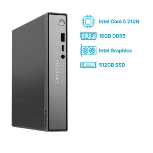 Računalnik Lenovo Mini TC Neo 50q Ultra 5-210H/SoC/16GB/512GB/HDMI DP USB-C/90W-89%/Win11Pro 13B9001QZY