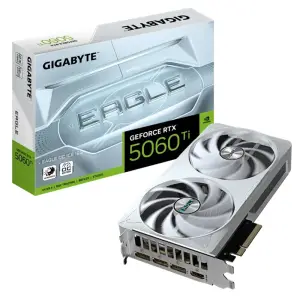 Grafična kartica nVidia RTX5060Ti GigaByte Eagle OC Ice Bela - 16GB GDDR7 (GV-N506TEAGLEOC ICE-16GD)