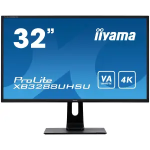Monitor Iiyama 80 cm (31,5") XB3288UHSU-B5 3840x2160 VA 3ms 2xHDMI DisplayPort 2xUSB3.2 Pivot Zvočniki 2x3W  NTSC95% AdaptiveSync ProLite