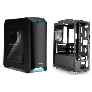 Ohišje Segotep C2 MATX MidiATX - črna-zelena